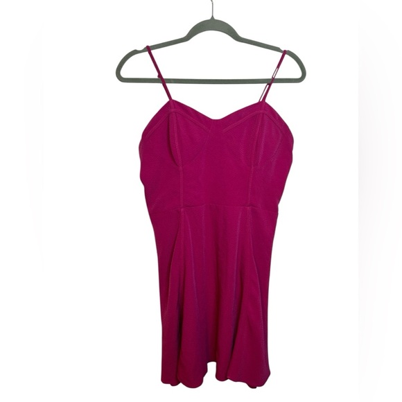 Candie’s Magenta Fit & Flare Bodice Dress - Picture 1 of 5